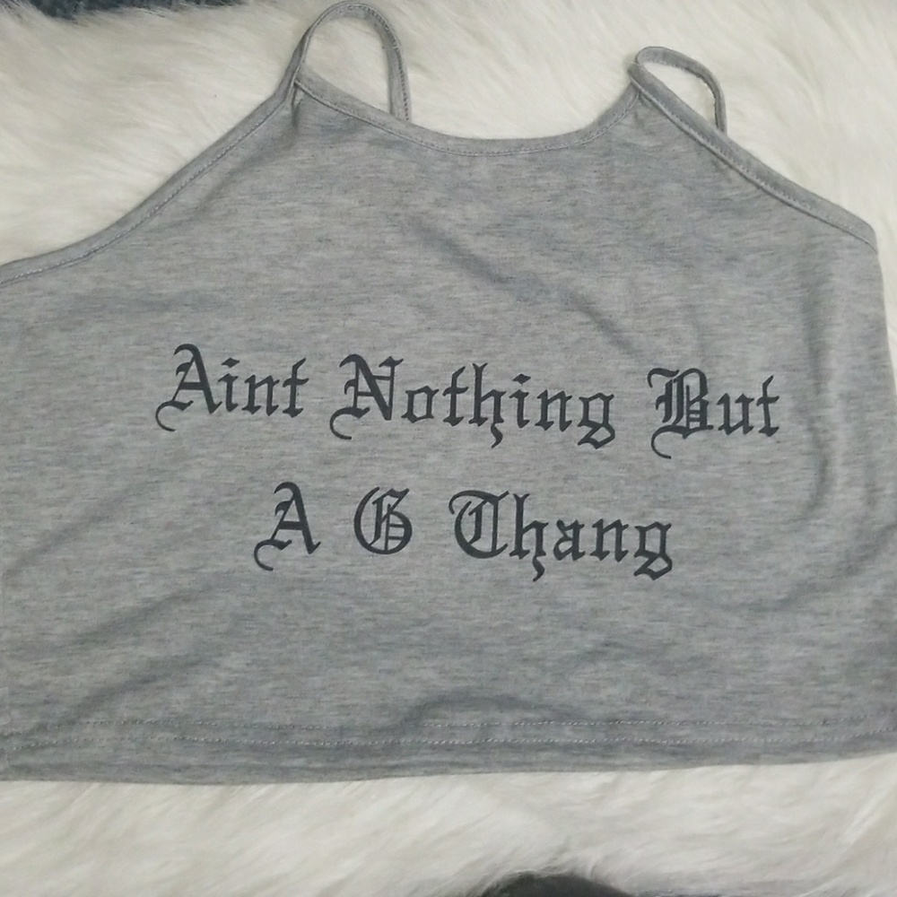 Ain't nothin but a g thang crop top - Picture 2 of 2